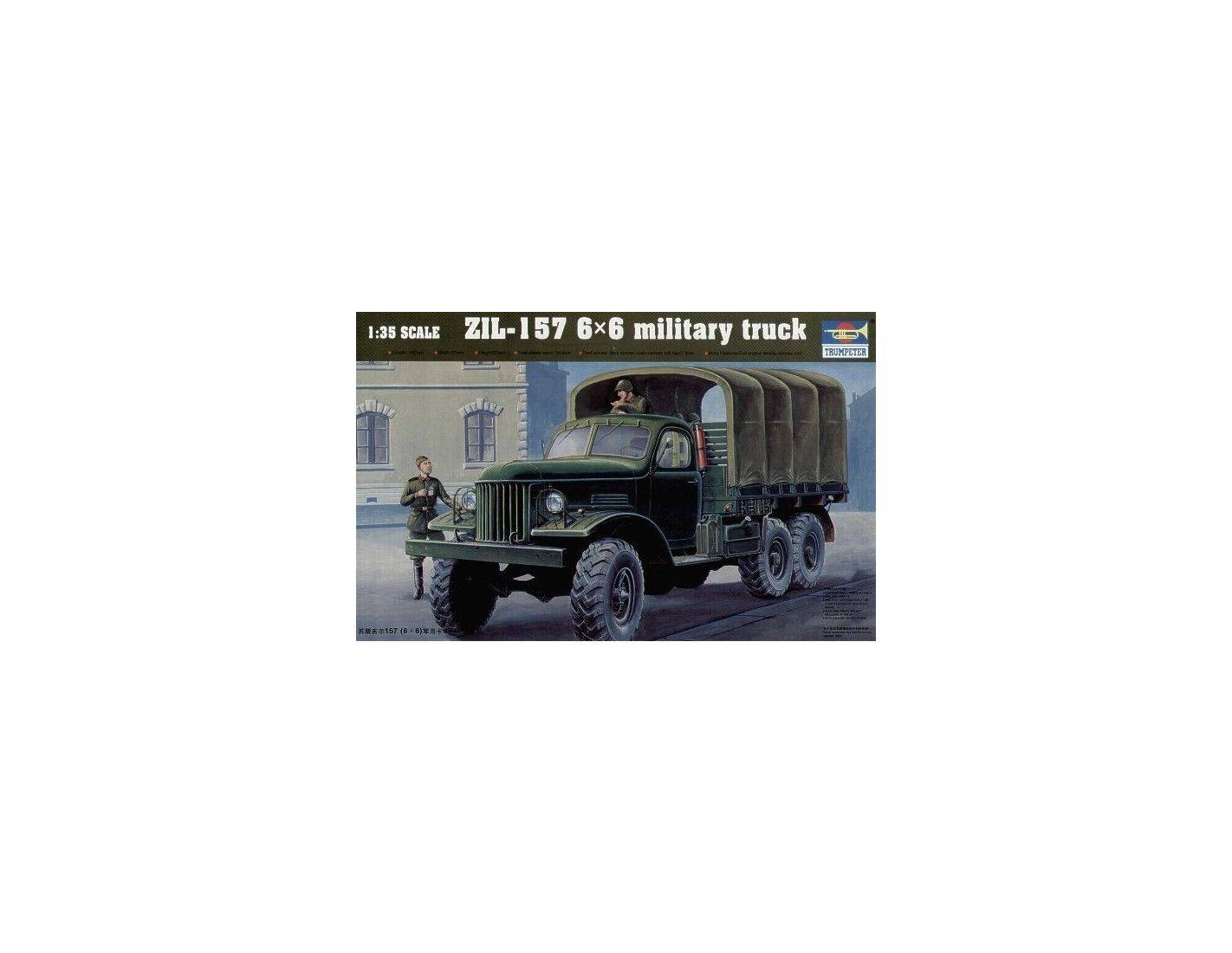 TRUMPETER 01001 SOVIET ZIL157 6x6 ARMY TRUCK Modellino  Die Cast 