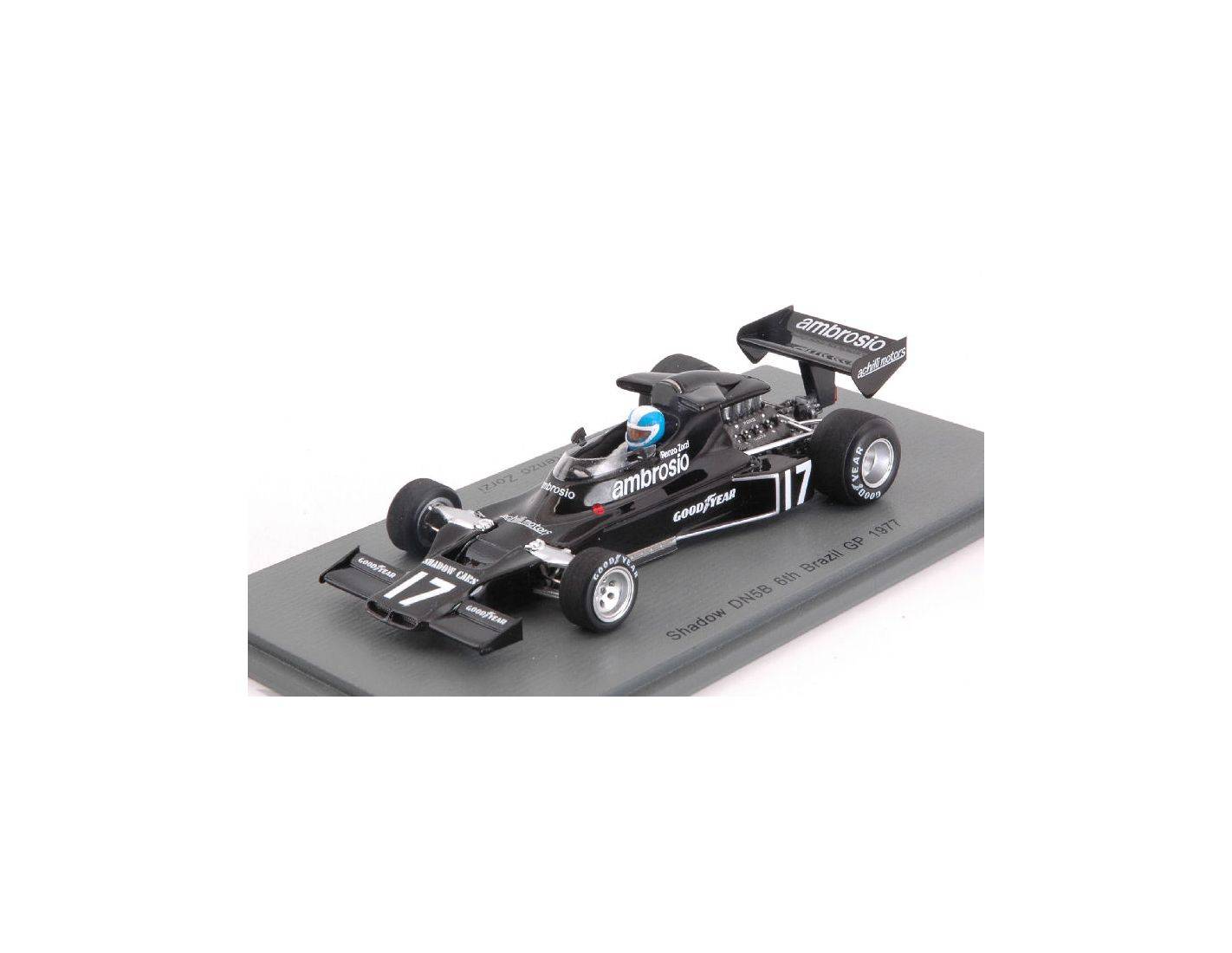 Spark Model S3841 SHADOW DN5 B R ZORZI 1977 6th BRAZILIAN GP 1 43 Modellino