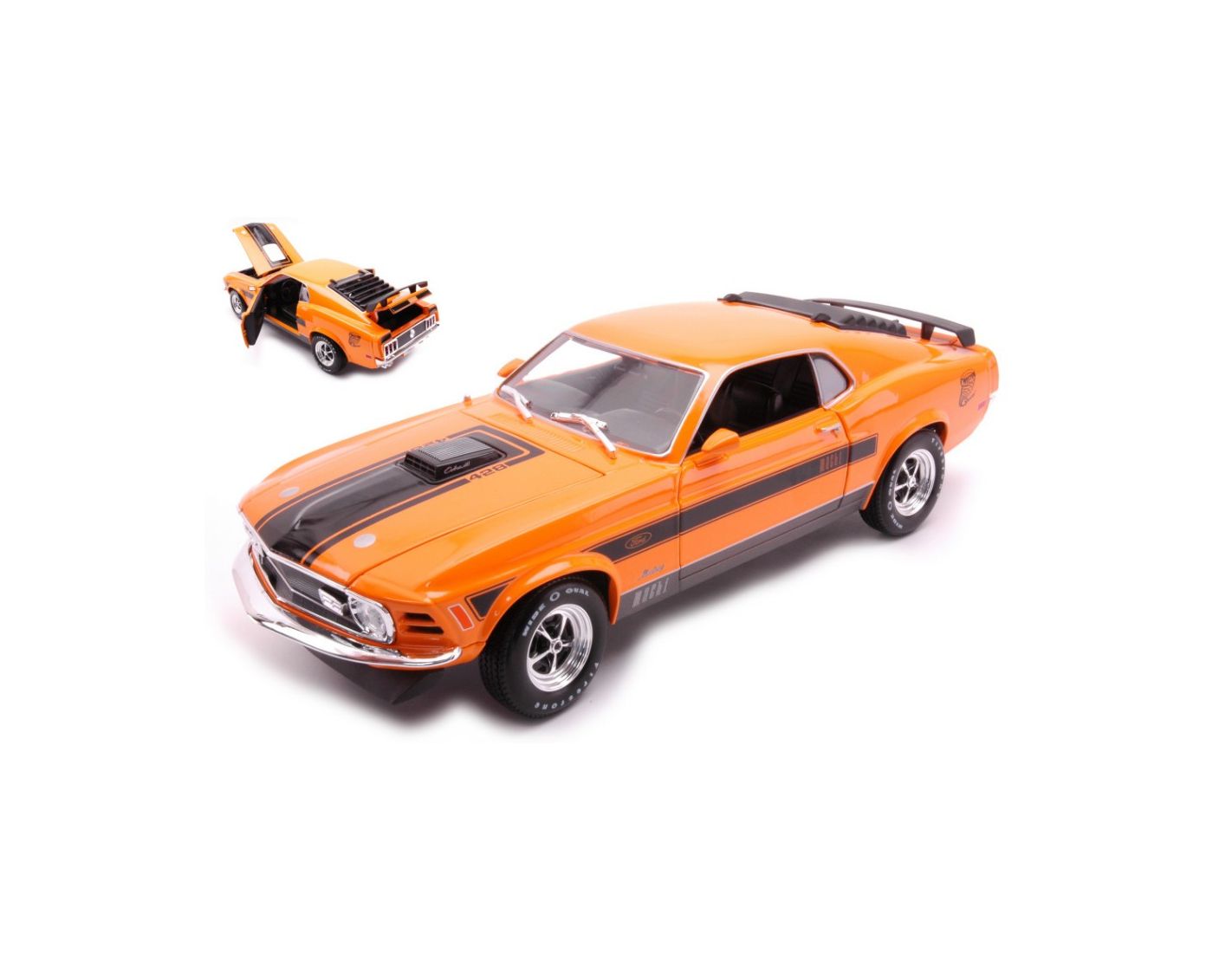 Maisto Mi O Ford Mustang Mach Orange Modellino