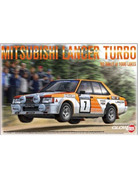 BEEMAX BMX24018 MITSUBISHI LANCER TURBO RALLY 1000 LAKES 1982 KIT 1:24 Modellino