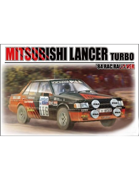 BEEMAX BMX24022 MITSUBISHI LANCER TURBO RAC RALLY VERSION 1984  KIT 1:24 Modellino