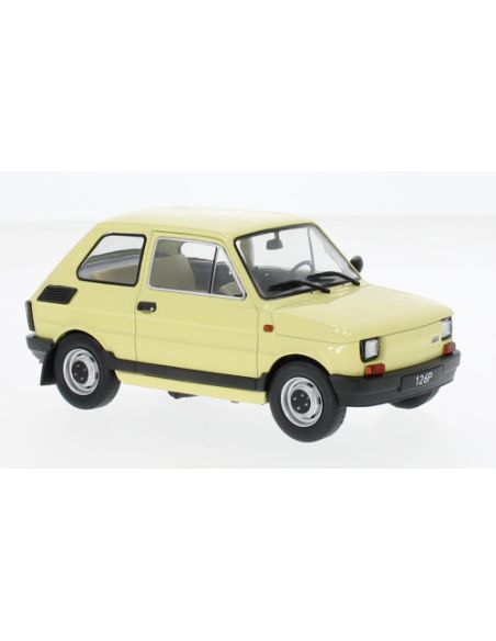 WHITEBOX WB124217 FIAT 126P 1985 LIGHT YELLOW 1:24 Modellino