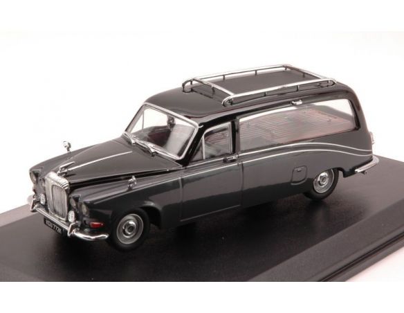 Oxford OXFDS008 DAIMLER HEARSE BLACK/CARLTON GREY 1:43 Modellino