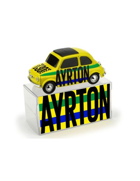 BRUMM BMBR068 FIAT 500 BRUMS AYRTON 1:43 Modellino