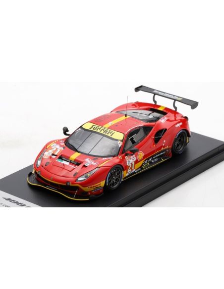 LOOKSMART LSLM163 FERRARI 488 GTE EVO N.21 LE MANS 2023 MANN/PIGUET/DE PAUW 1:43 Modellino