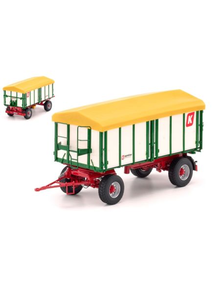 WIKING WK17077866 CARRO RACCOLTA KROGER TWO-AXLE THREE-WAY TIPPER HKD 302 1:32 Modellino