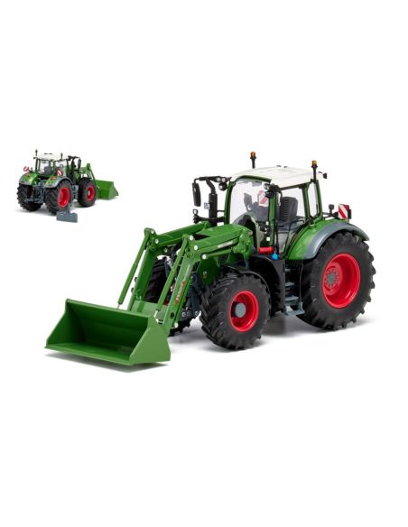 WIKING WK17077869 TRATTORE FENDT 724 WITH FRONT LOADER CARGO 6.100 1:32 Modellino