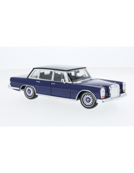 WELLY WE24121WBL MERCEDES 600 BLUE/BLACK 1:24 Modellino