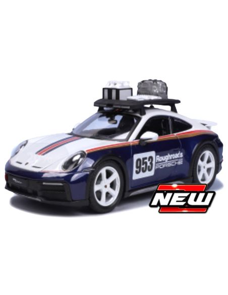 BBURAGO BU28029 PORSCHE 911 N.953 (MEMORIAL) DAKAR 2023 1:24 Modellino