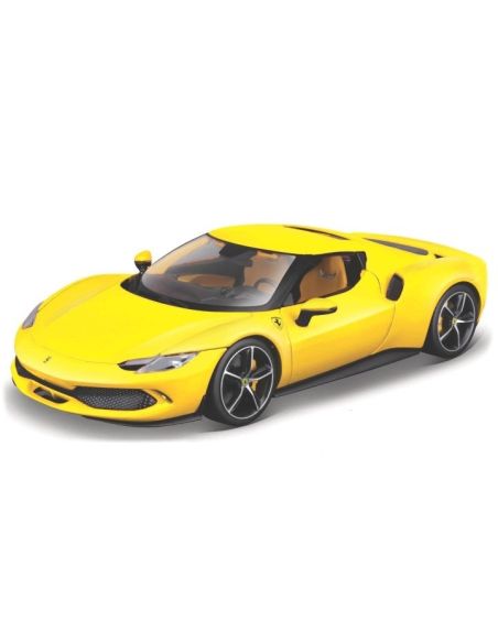 BBURAGO BU16018Y FERRARI 296 GTB 2023 YELLOW 1:18 Modellino