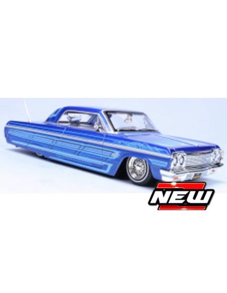 MAISTO MI32547 CHEVROLET IMPALA SS 1964 BLUE 1:24 Modellino