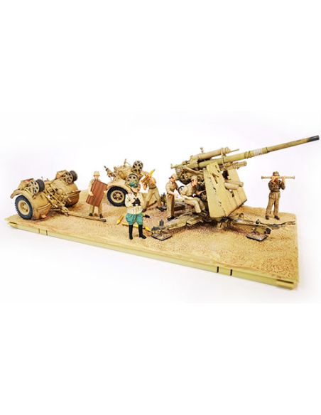 FORCES OF VALOR FOR801008B DIV.SET GERMAN KRUPP FLAK 88 WITH FLAK ROHR 18 GUN 1:32 Modellino