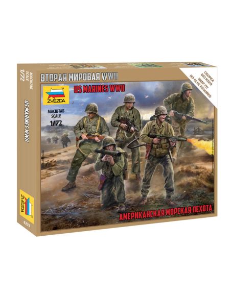 ZVEZDA Z6279 US MARINES WWII KIT 1:72 Modellino