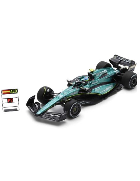 SPARK MODEL S8597 ASTON MARTIN N.14 2nd CANADA GP 2023 FERNANDO ALONSO W/PIT B.1:43 Modellino