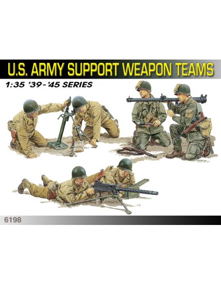 DRAGON D6198 U.S. ARMY SUPPORT WEAPON KIT 1:35 Modellino