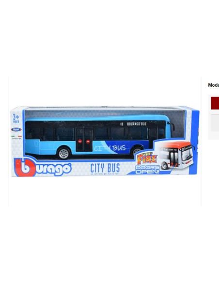 BBURAGO BU32102BY CITY BUS LIGNE 8 NAVETTE AEROPORT cm 19 Modellino