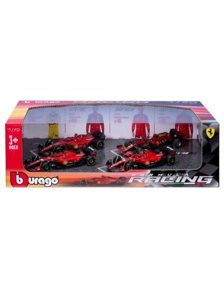 BBURAGO BU36848 FERRARI RACING F1 -SF23 N.16 - SF23 N.55 MONZA 1:43 Modellino