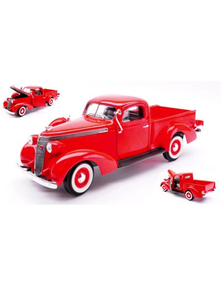 LUCKY DIE CAST LDC92458R STUDEBAKER COUPE' EXPRESS PICK UP 1937 RED 1:18 Modellino