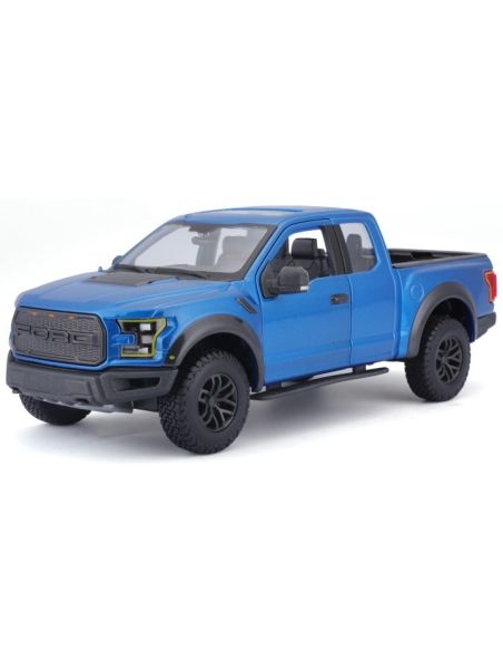 MAISTO MI31266B FORD F-150 RAPTOR SE TRUCKS 2017 BLUE 1:24 Modellino