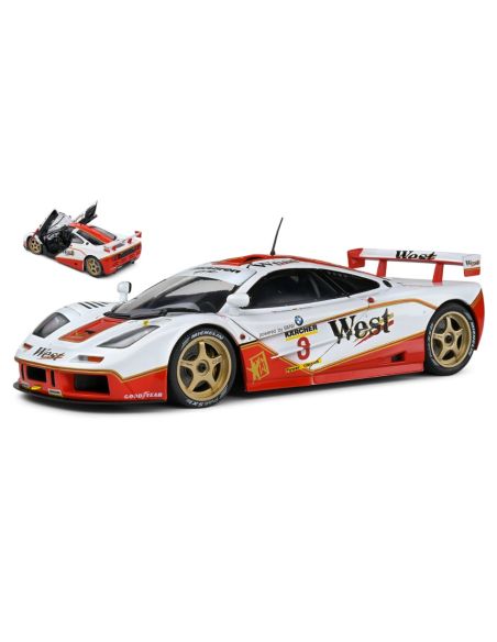 SOLIDO SL1804107 McLAREN F1 GTR N.8 BPR GT ENDURANCE 1995 J.NIELSEN-T.BSCHER  1:18 Modellino