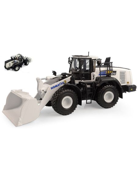 UNIVERSAL HOBBIES UH8182 PALA GOMMATA KOMATSU WA475-10 WHITE VERSION 1:50 Modellino