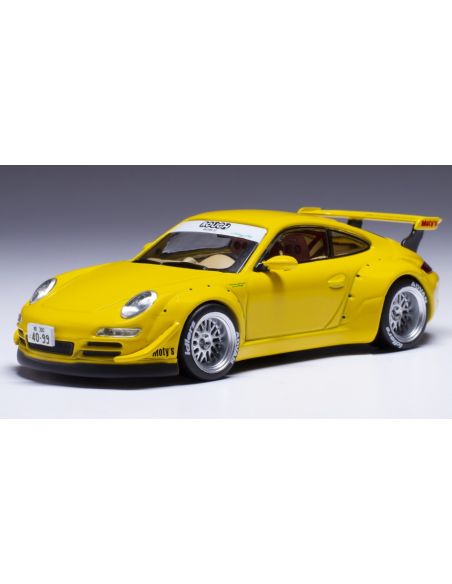 IXO MODEL MOC339 PORSCHE RWB 997 YELLOW 1:43 Modellino