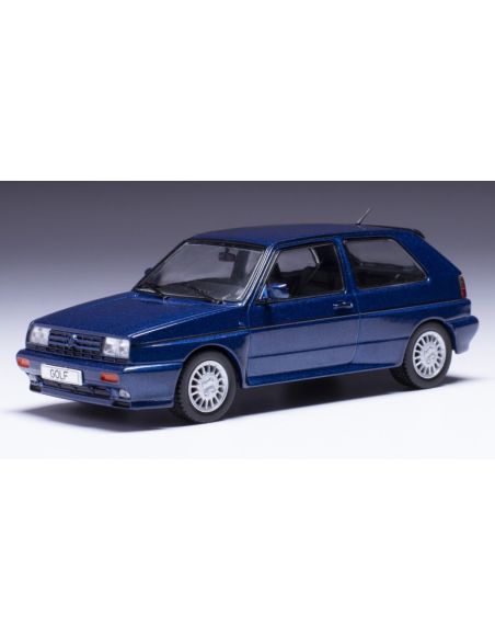 IXO MODEL CLC533 VW GOLF RALLY G60 1990 MET.BLUE 1:43 Modellino