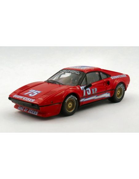 BEST MODEL BT9862 FERRARI 308 GTB N.75 SCCA TRANS-AM 1978 PAUL NEWMAN 1:43 Modellino