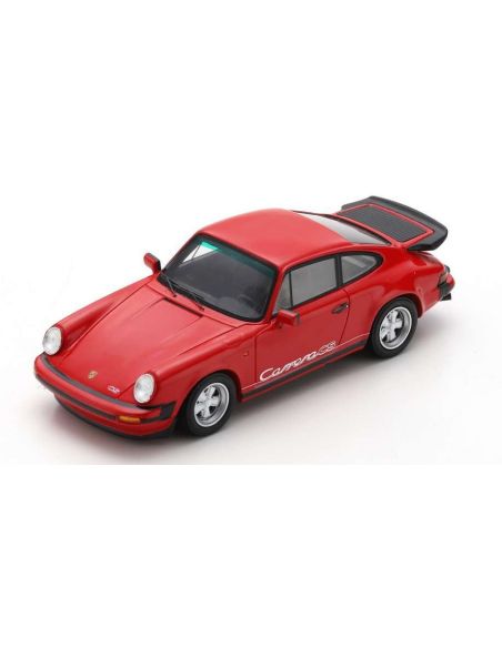 SCHUCO SH450919600 PORSCHE 911 3.2 CARRERA CS COUPE 1989 INDIAN RED 1:43 Modellino