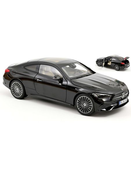 NOREV NV183937 MERCEDES CLE COUPE' 2024 OBSIDIAN BLACK METALLIC 1:18 Modellino