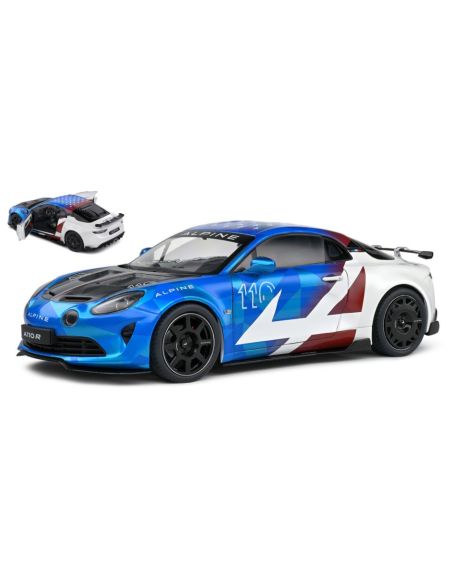 SOLIDO SL1801627 ALPINE A110 RADICALE COUPE 2023 BLUE/WHITE/RED 1:18 Modellino