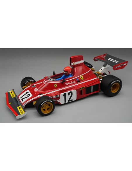 TECNOMODEL TMD18313A FERRARI 312 B3 WINN.SPAIN GP 1974 N.LAUDA W/DRIVER 1:18 Modellino