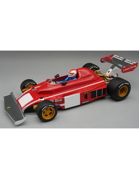 TECNOMODEL TMD18313C FERRARI 312 B3 TEST MONZA 1974 C.REGAZZONI W/DRIVER 1:18 Modellino