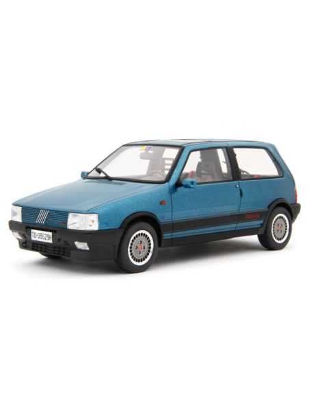 LAUDO RACING LM169C FIAT UNO TURBO I.E. ANTISKID 1988 MET.BLUE 1:18 Modellino