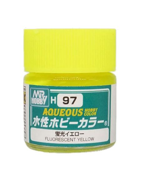 GUNZE GU0097 FLUORESCENT YELLOW GLOSS ml 10 Pz.6 Modellino