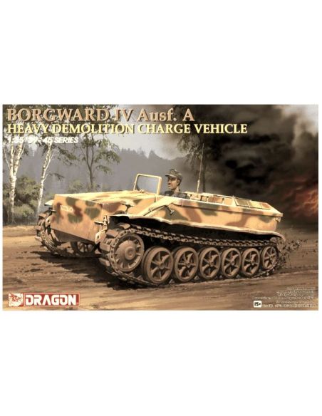 DRAGON D6101 BORGWARD IV AUSF. A HEAVY DEMOLITION CHARGE VEHICLE KIT 1:35 Modellino