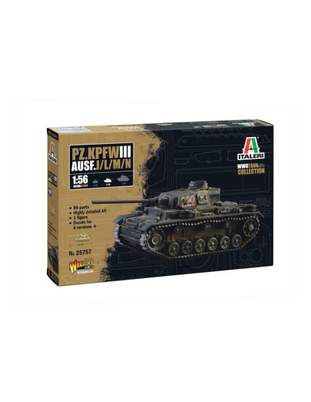 ITALERI IT25757 Pz.Kpfw. III Ausf.J/L/M/N KIT 1:56 Modellino