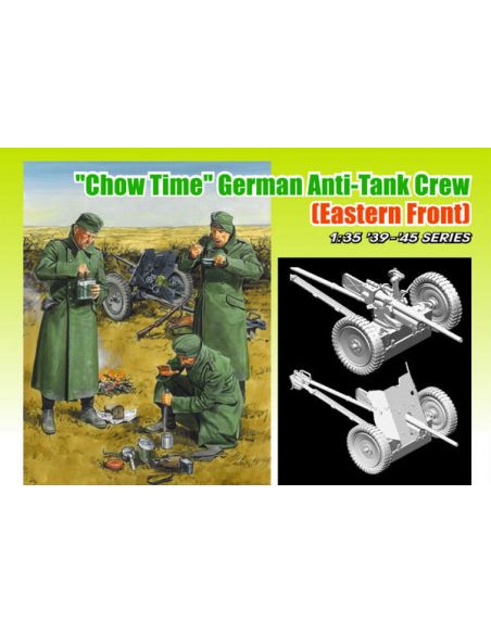 DRAGON D6697 CHOW TIME GERMAN ANTI TANK KIT 1:35 Modellino