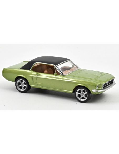 NOREV NV270585 FORD MUSTANG COUPE' 1968 METALLIC GREEN JET CAR 1:43 Modellino