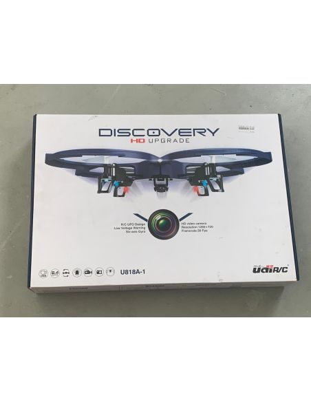 UDIRC U818A-1 DISCOVERY HD DARK BLUE DRONE CON TELECAMERA HD E LUCI NAVIGAZIONE