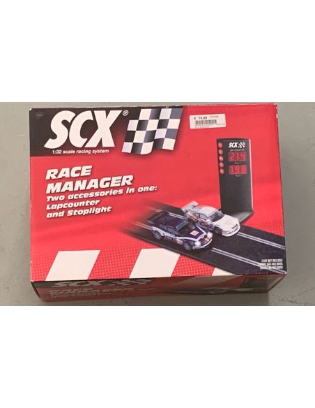 SCX Race Manager Contagiri e Semaforo Modellino SCATOLA ROVINATA