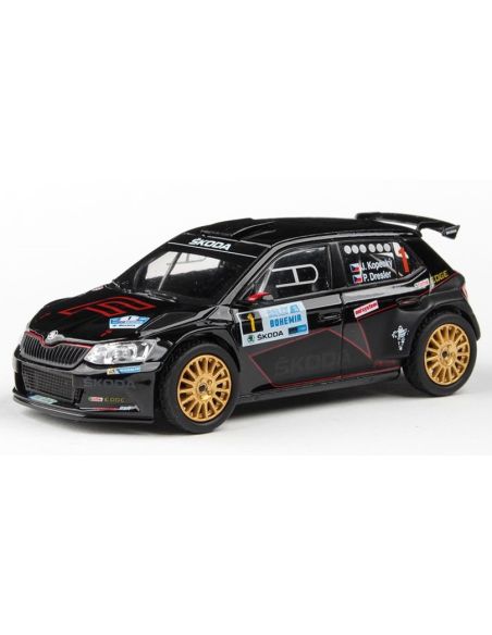 ABREX AB605TV SKODA FABIA III R5 N.1 RALLY BOHEMIA KOPECKY-DRESLER 1:43 Modellino