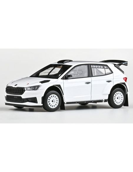 ABREX AB607E2G SKODA FABIA IV RS RALLY 2 BASE 2022 WHITE 1:43 Modellino