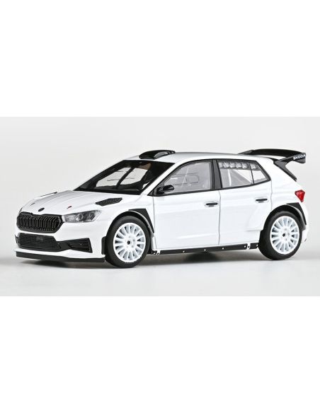 ABREX AB607E SKODA FABIA IV RS RALLY 2 BASE 2022 WHITE 1:43 Modellino