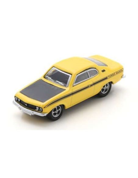 SCHUCO SH452676500 OPEL MANTA TURBO YELLOW DIE CAST 1:87 Modellino