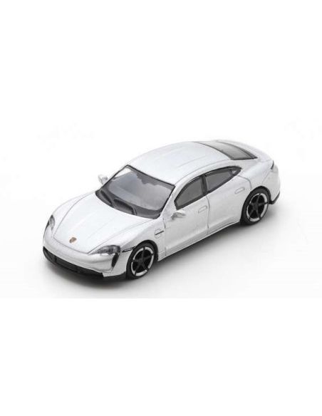 SCHUCO SH452677400 PORSCHE TAYCAN TURBO S SILVER DIE CAST 1:87 Modellino