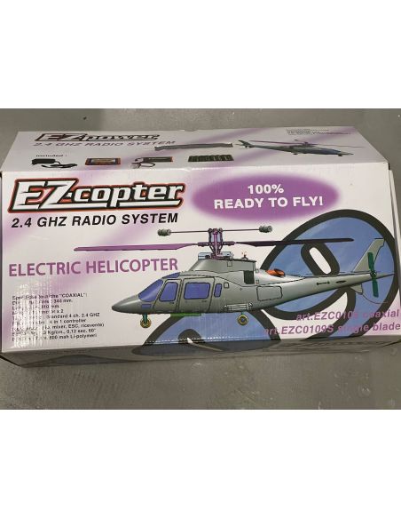 EZ-POWER EZC0109S Elicottero Birotore Croce Rossa 41Cm Radiocomando Box Rovinato