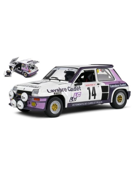 SOLIDO SL1801313 RENAULT R5 TURBO N.14 RALLY LYON CHARBONNIERES AURIOL/TUSSIOT 1:18 Modellino