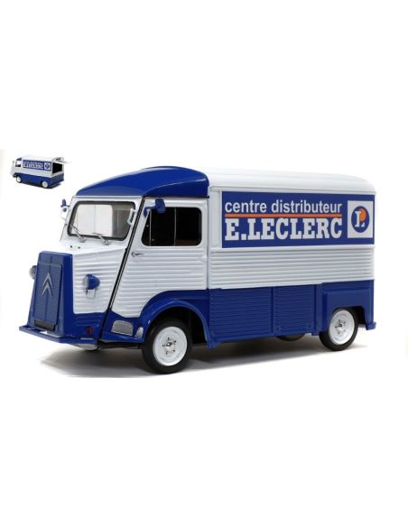 SOLIDO SL1850032 CITROEN TYPE HY E.LECLERC CENTRE DISTRIBUTEUR 1969 BLUE/WHITE 1:18 Modellino