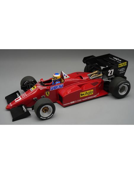 TECNOMODEL TMD18316B FERRARI 126 C4-M2 N.27 2nd EUROPEAN GP 1984 M.ALBORETO W/DRIVER 1:18 Modellino